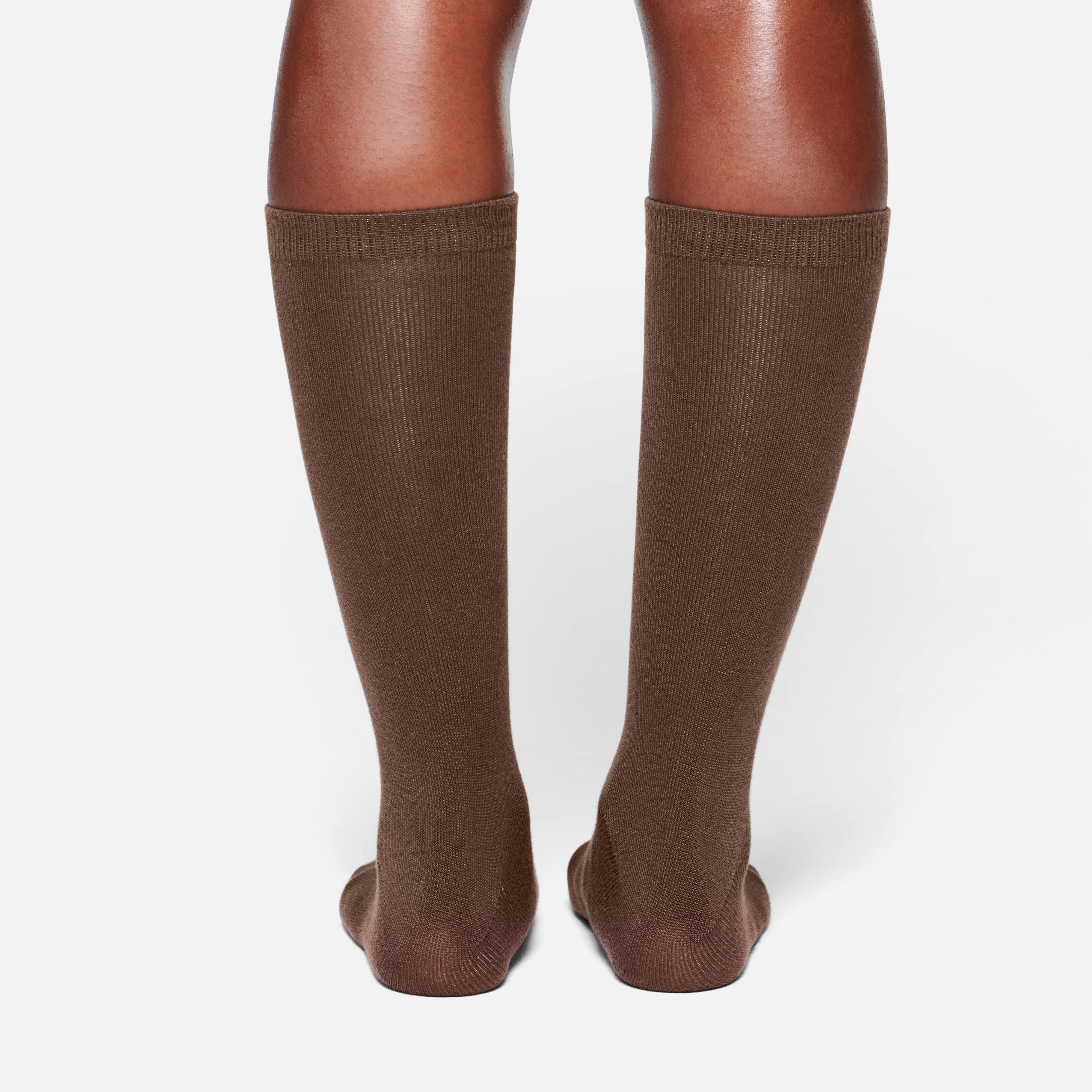 MICROPOLY MID CALF SOCK | COCOA