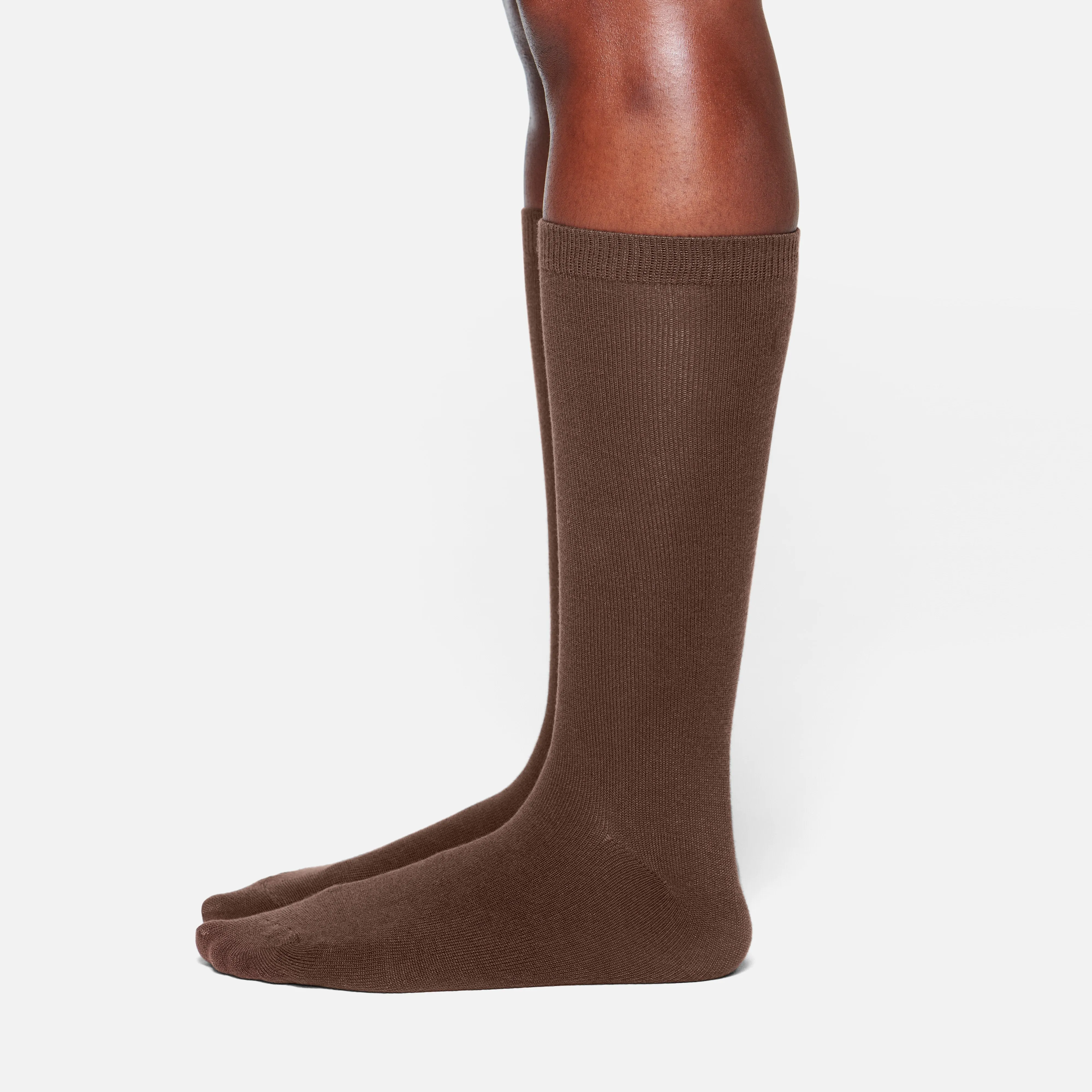 MICROPOLY MID CALF SOCK | COCOA