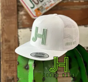 NEW 2023 Jobes Trucker Cap - All White 3D Mint