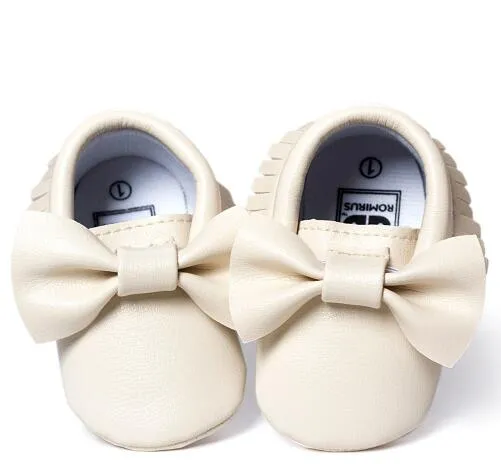 New Casual Infant Shoes Baby Girls Sweet Style Bow Tassel Decoration Fashion Casual Soft Sole Prewalker Toddlers