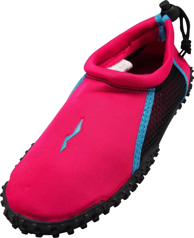 Norty Wave Kids Sizes 11-4 Boys / Girls Slip on Aqua Socks Pool Beach Water Shoe, 40213