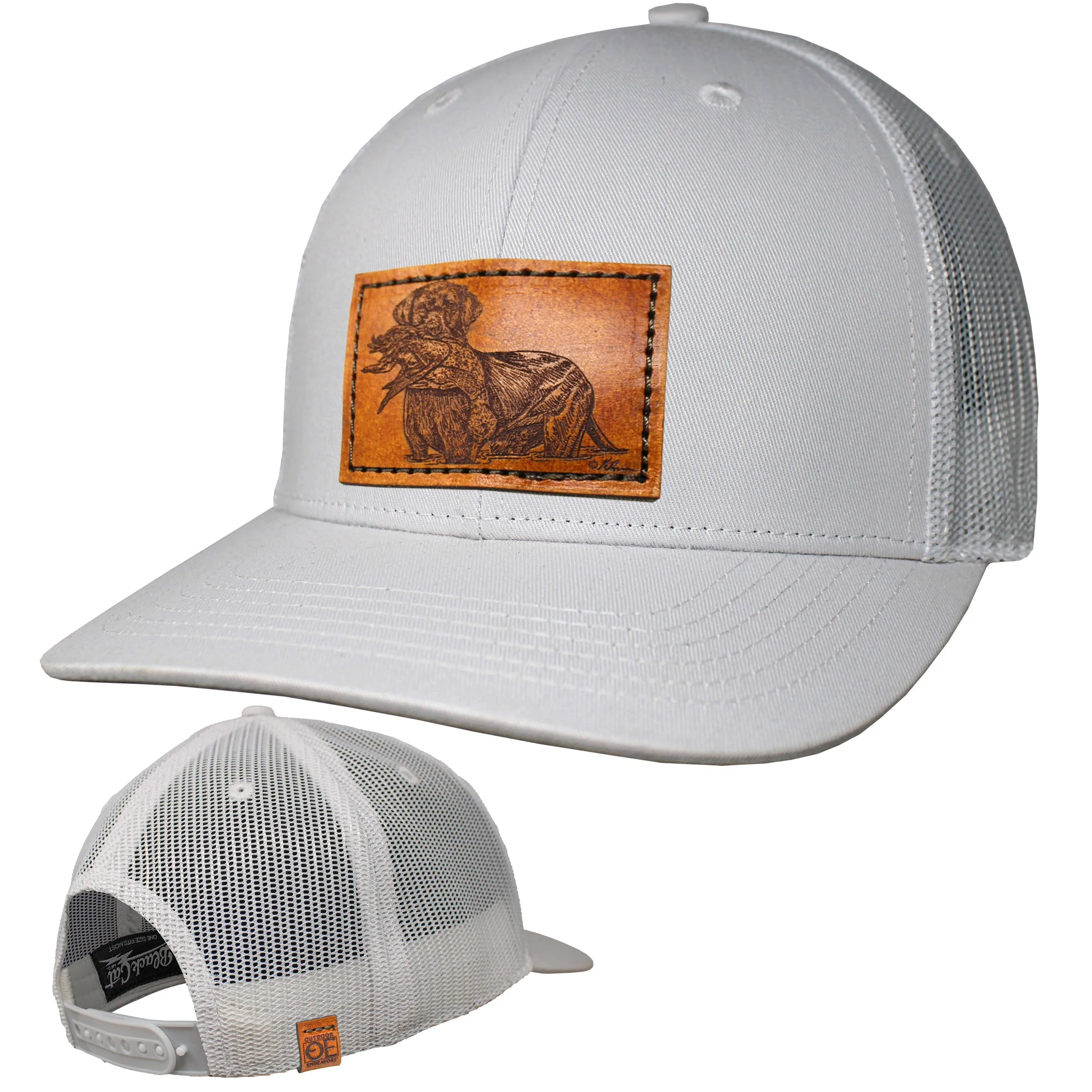 OE - Performance Trucker Hat - Lab Retrieved Leather Patch