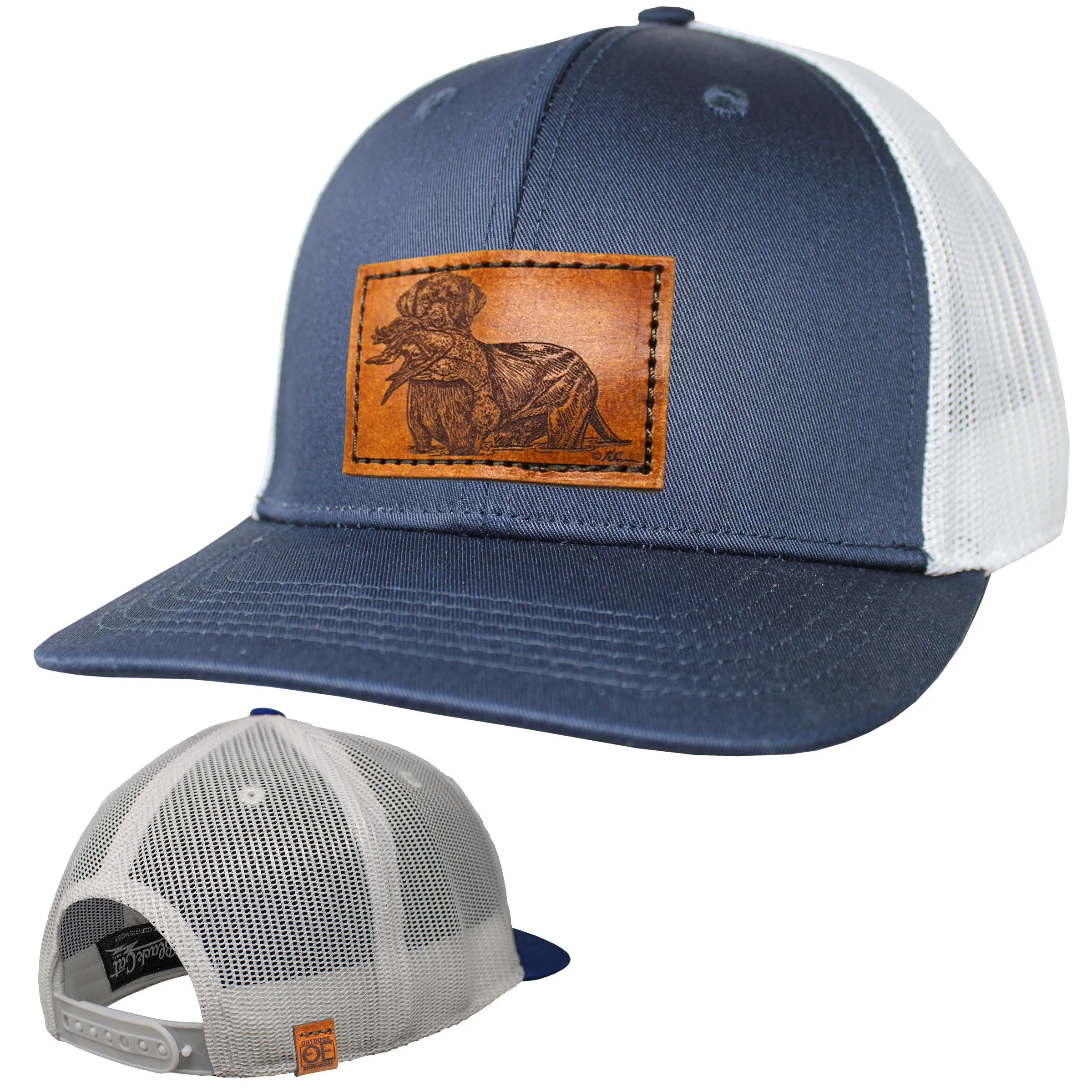 OE - Performance Trucker Hat - Lab Retrieved Leather Patch