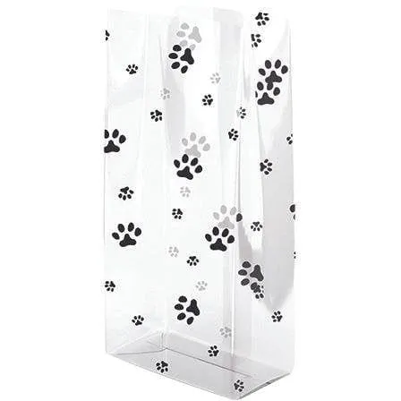 Paw Print Printed Poly Bag - 4 x 2.50 x 9.50