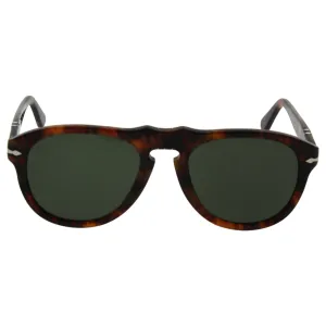 Persol PO0649 Sunglasses-108/58 Caffe' (Crystal Green Polarized Lens)-52mm