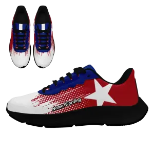 Personalized America Flag Shoes, Custom Patriotic Shoes, Unisex Mesh Sport Shoes,PC-XF2325-23020087