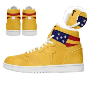 Personalized High Top Sneakers, Custom Flag Shoes, Patriotic Shoes,AJ1H-24020048