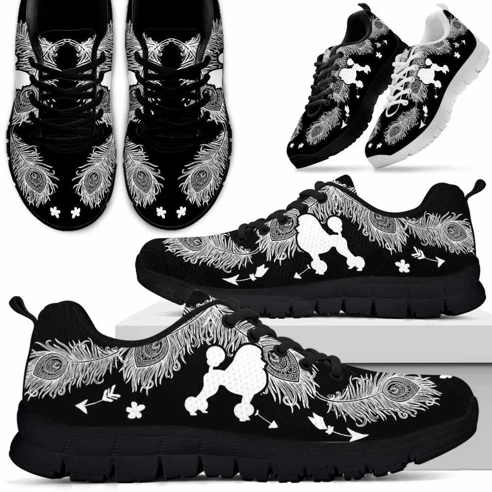 Poodle Sneaker, Poodle Dog Lovers Sneakers Running Shoes Gift Women Men Dog Mom Dog Dad, Poodle Shoes