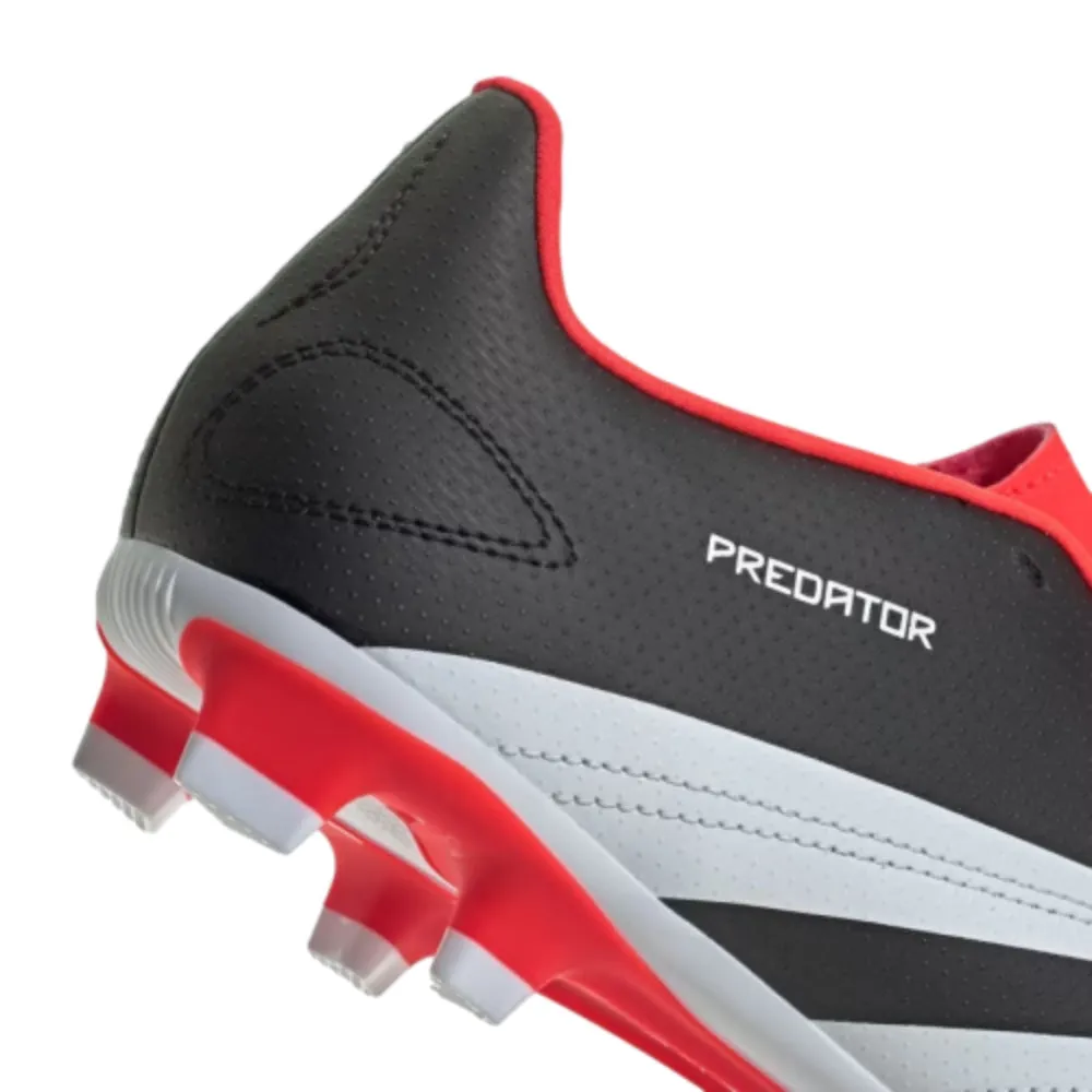 Predator Club Flexible Ground Football Shoe (Core Black/Cloud White/Solar Red)