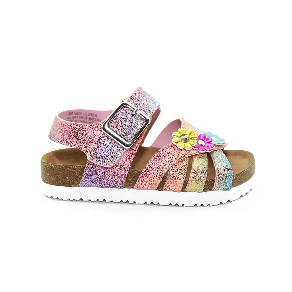 Rachel Lil Drew Sandals Pink Rainbow Walkers Toddler Girls - Kids Shoes