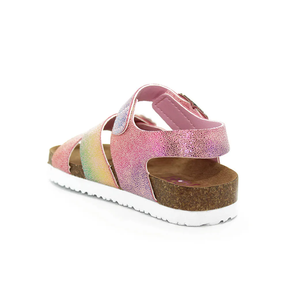 Rachel Lil Drew Sandals Pink Rainbow Walkers Toddler Girls - Kids Shoes