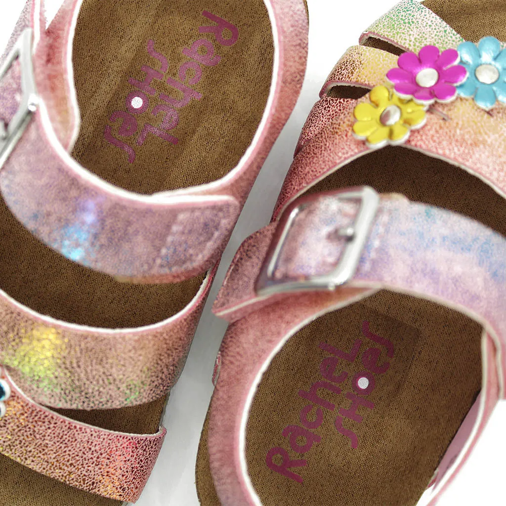 Rachel Lil Drew Sandals Pink Rainbow Walkers Toddler Girls - Kids Shoes