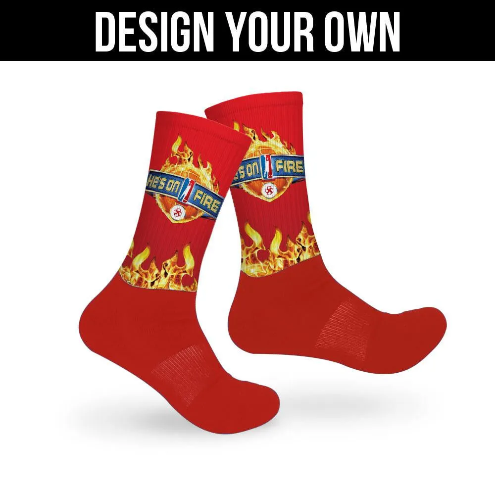 Red Athletic Socks - Custom