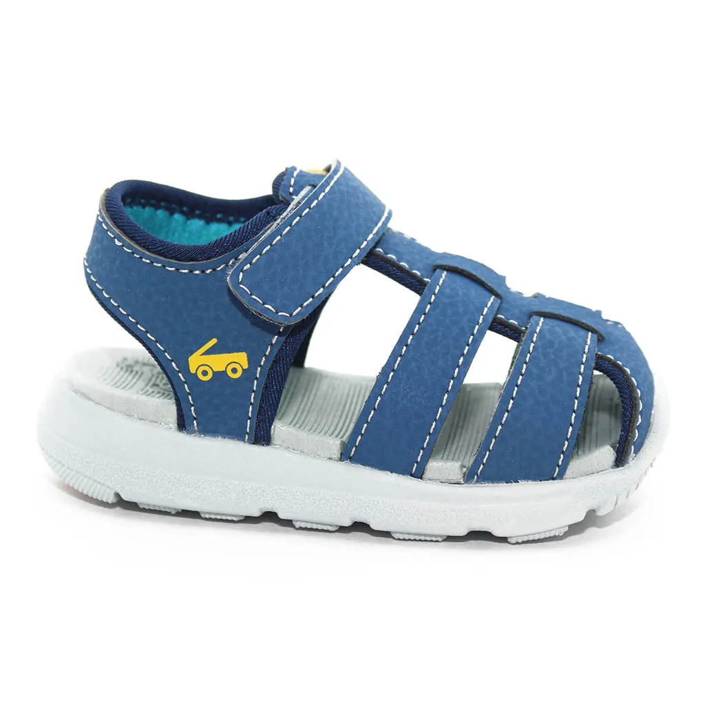 See Kai Run Cyrus IV FlexinRun Sandals Navy Infants Walkers Toddlers Kids Boys - Kids Shoes