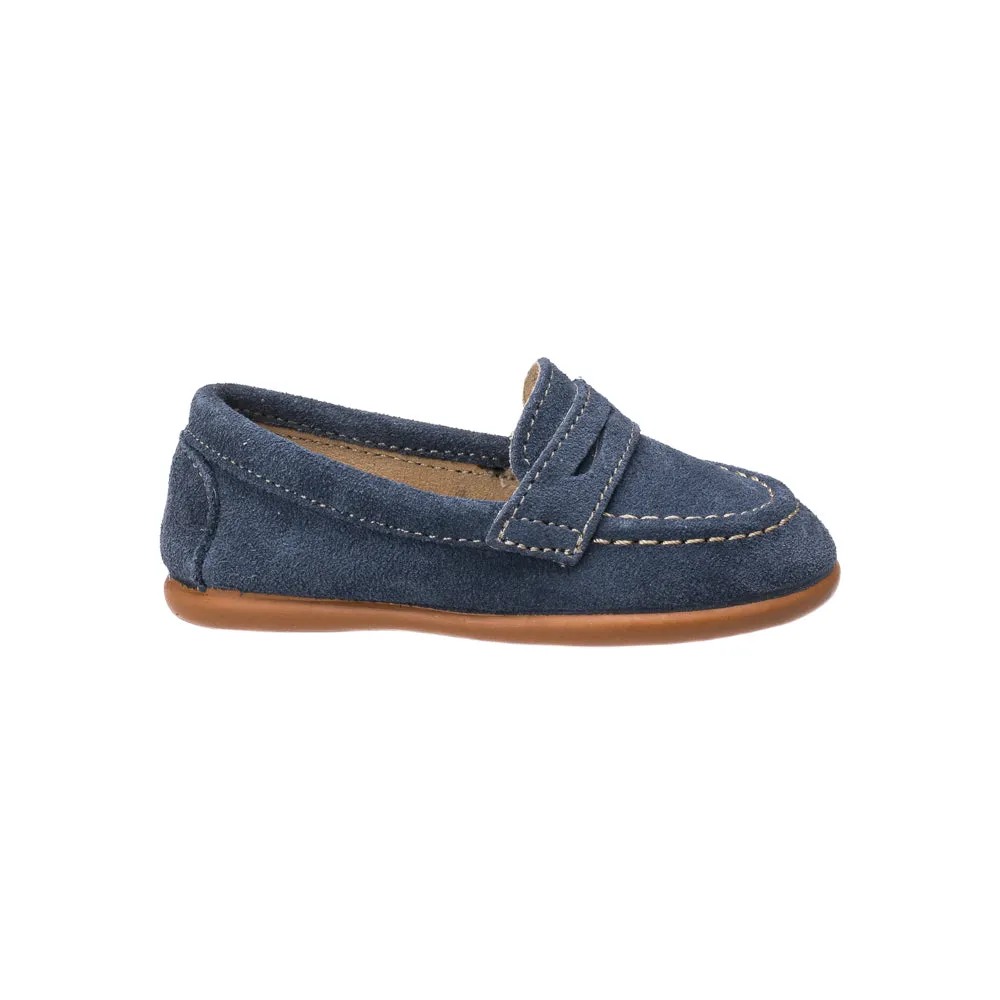 Suede Penny Loafer Denim