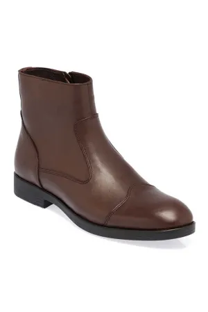 Tergan Men's Brown Leather Classic Boots