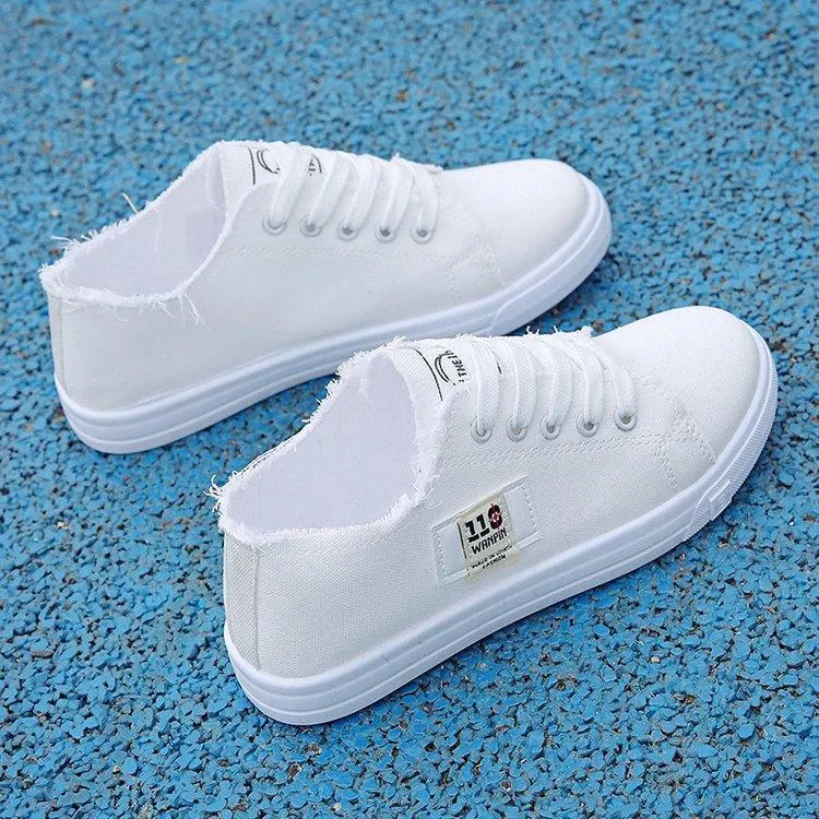 Women ins canvas trend shoes