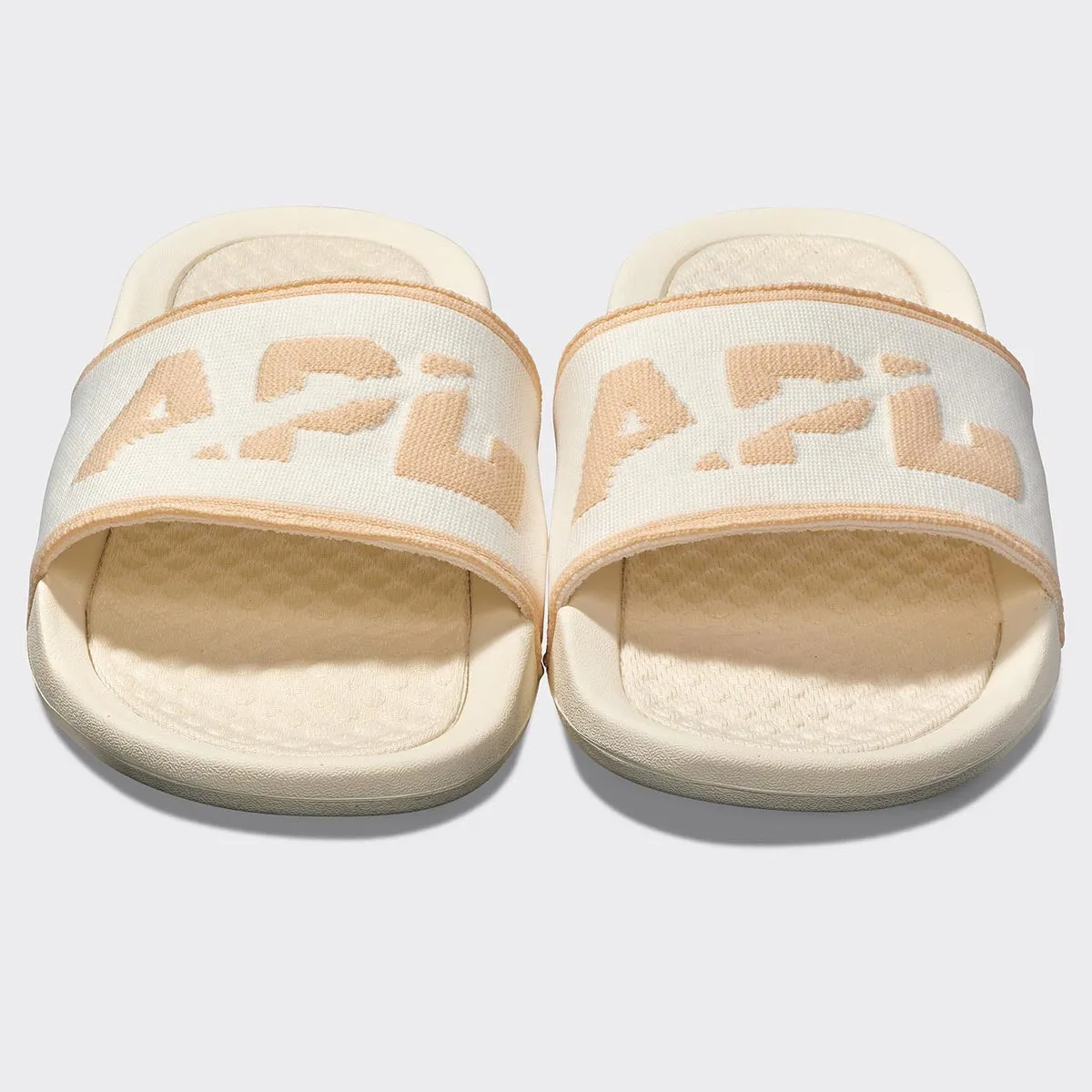 Women's Big Logo TechLoom Slide Ivory / Warm Silk