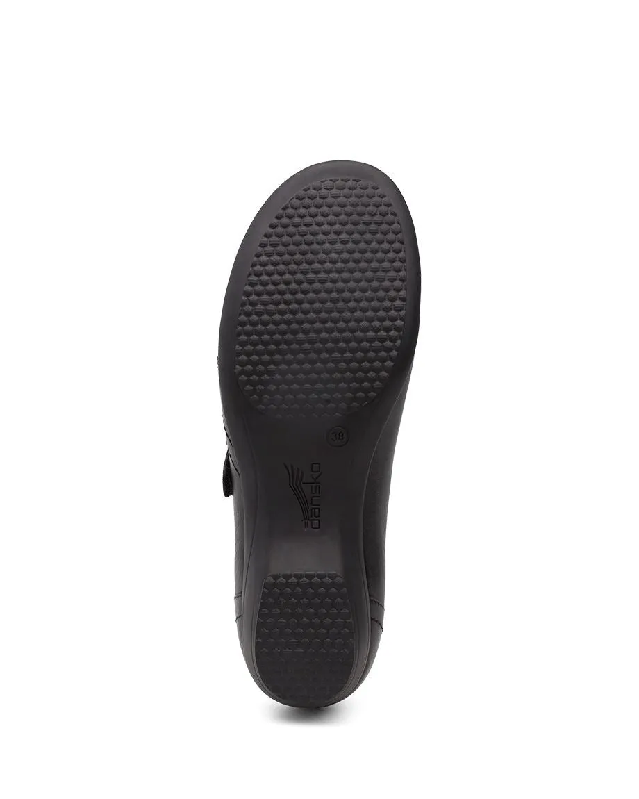 Women's Dansk Franny Color: Black Milled Nappa (WIDE WIDTH)