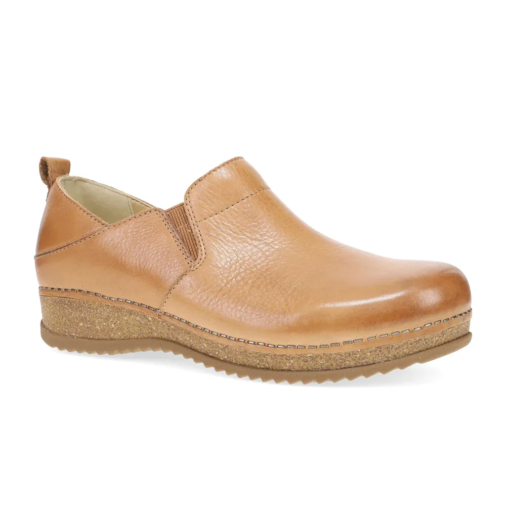 Women's Dansko Meara Clog Color: Tan Waxy Milled