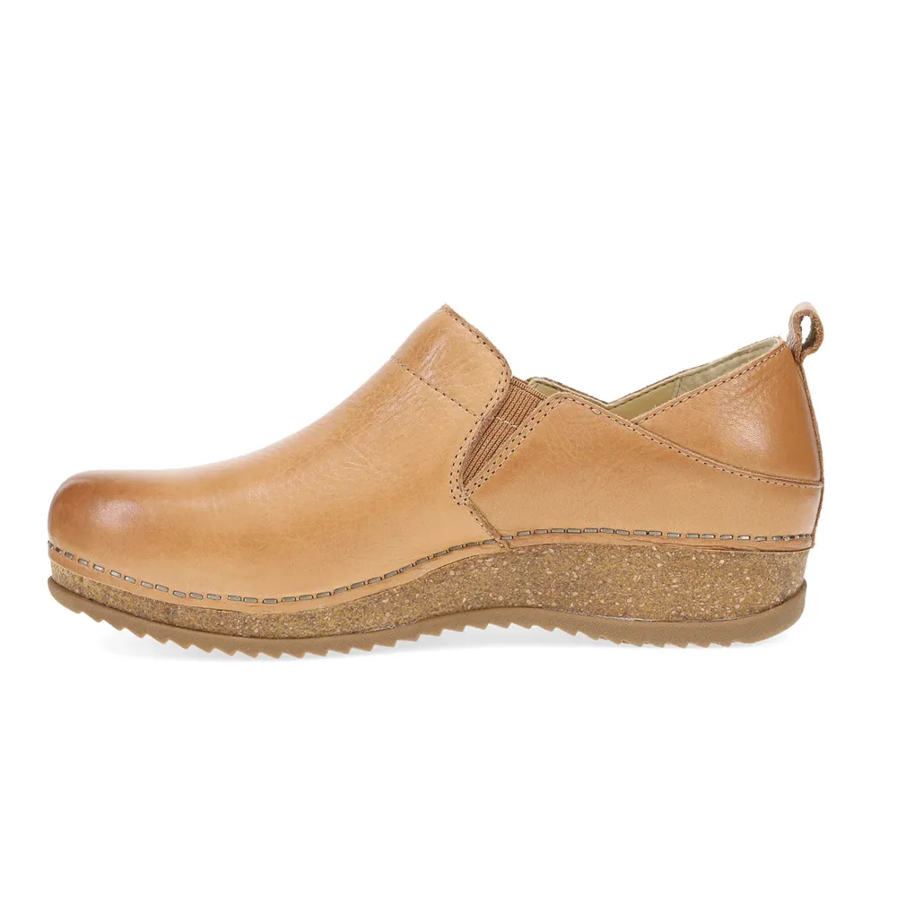 Women's Dansko Meara Clog Color: Tan Waxy Milled