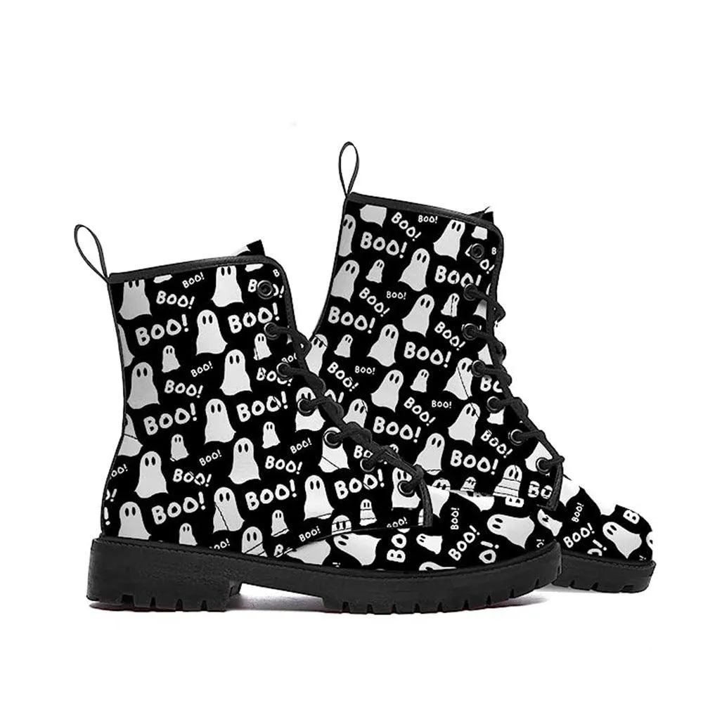 Women's Fashion Halloween Cartoon Printed Boots