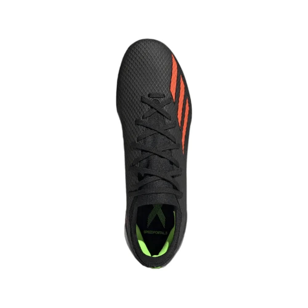 X Speedportal.3 Turf Soccer Shoe (Core Black/Solar Red/Team Solar Green)